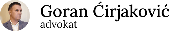 Advokat Goran Ćirjaković Novi Sad, logo on dark