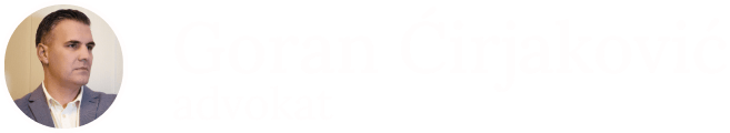 Advokat Goran Ćirjaković Novi Sad, logo on dark